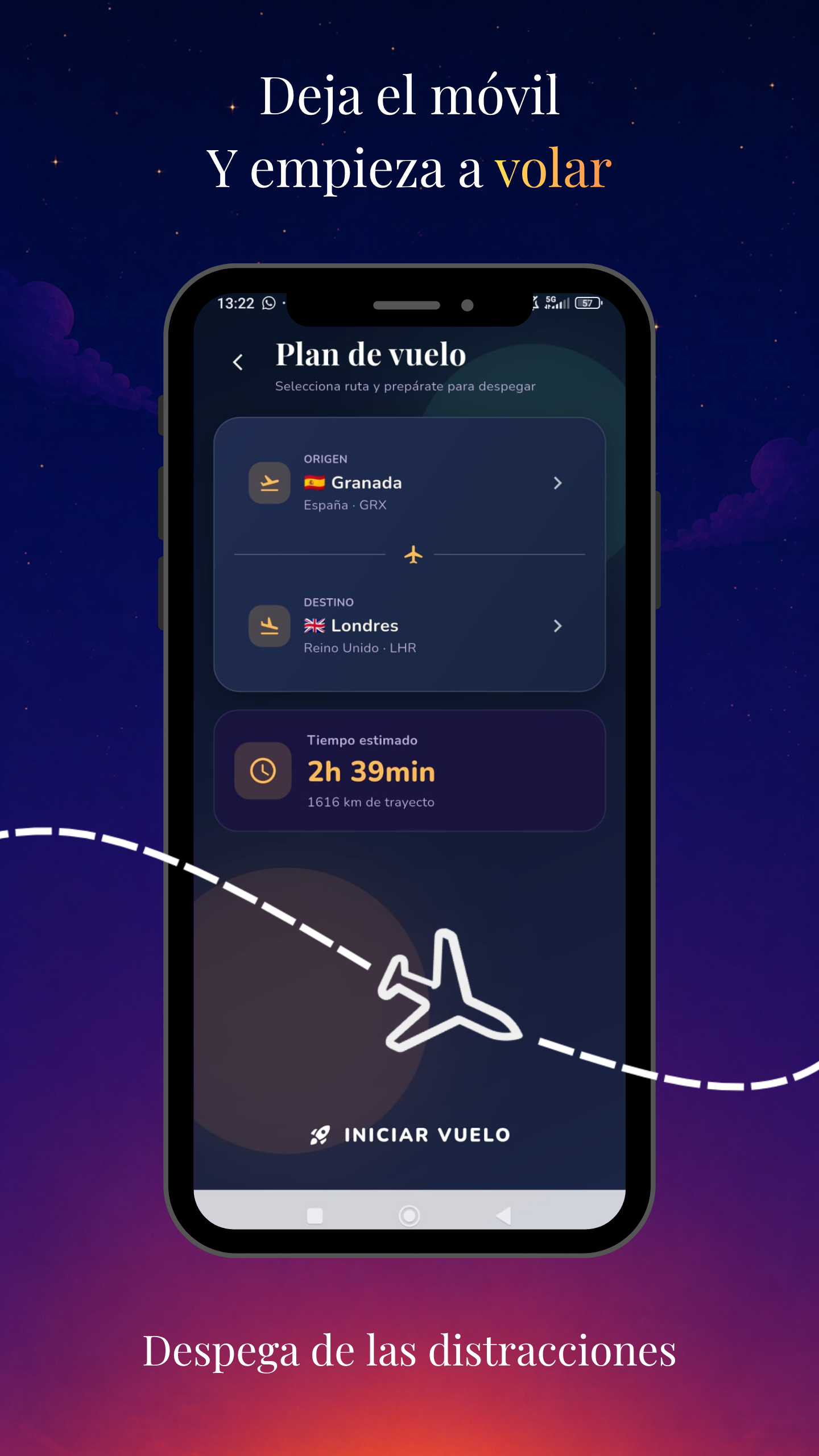 Plan de vuelo - Selecciona origen y destino
