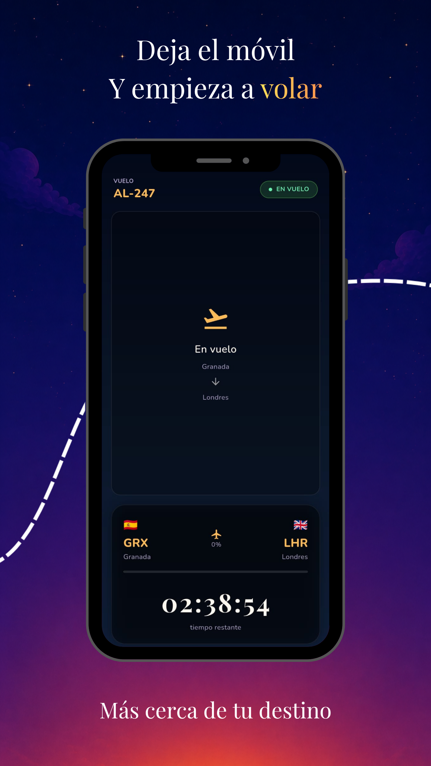 En vuelo - Temporizador de concentración